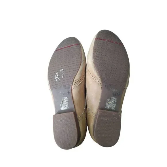 Miz Mooz Women’s Size 8 Harmony Leather Oxford Dress Shoes Beige - Picture 7 of 8